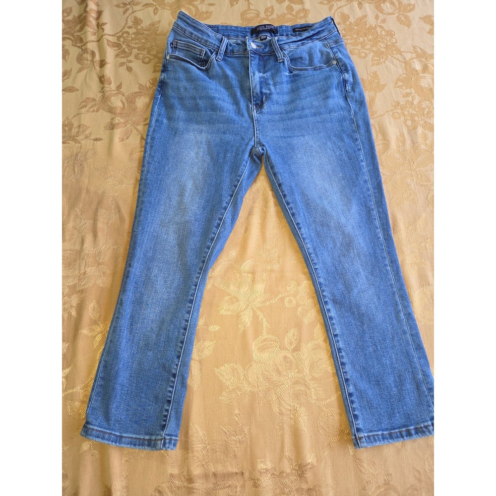 Judy Blue Skinny Fit Capri Jeans Medium Wash High Rise JB76101 Size 13/31